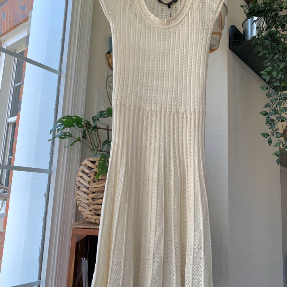 NWT BCBG Cream Knit Dress